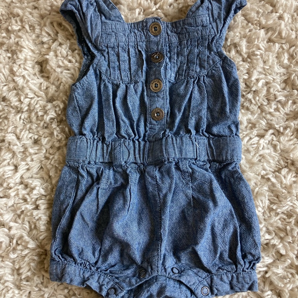Chambray Romper